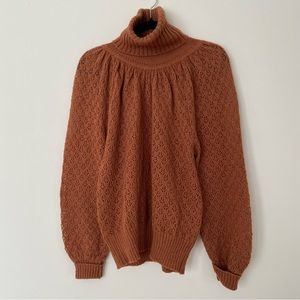 Cozy Brown Turtleneck Sweater